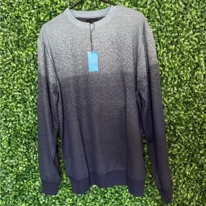 Gradient Gray and Blue Crewneck Sweater